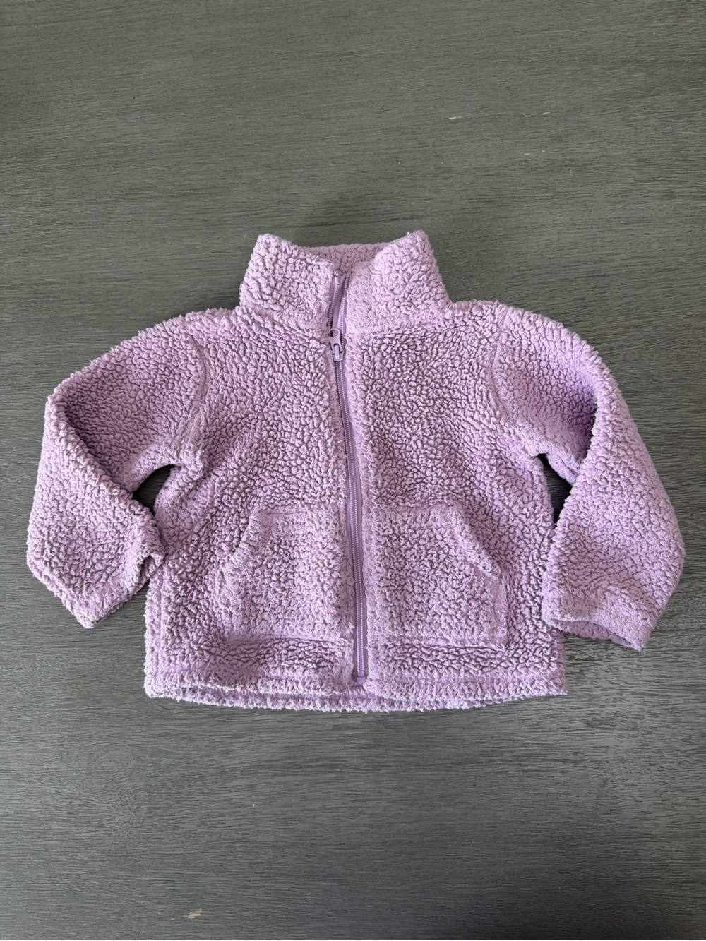 The Children's Place Plush Zip-Up Jacket - Light Purple
